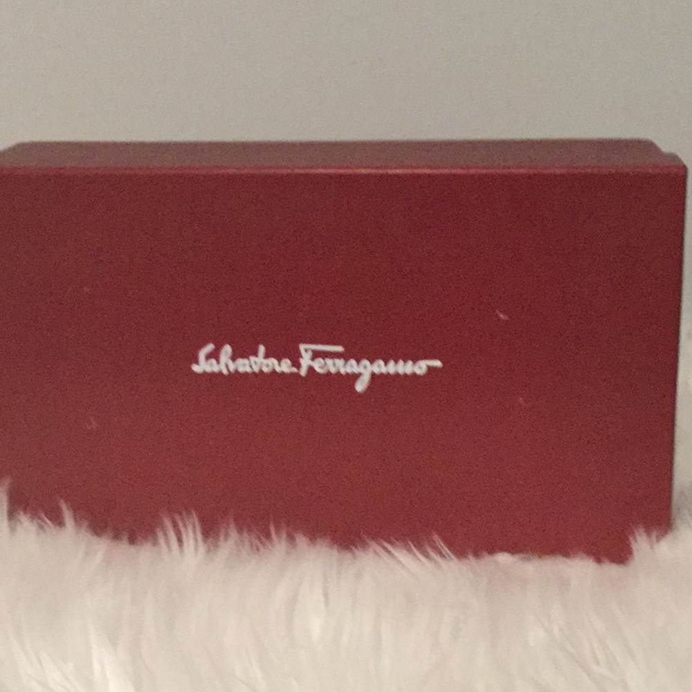 Ferragamo open toe black patent pumps size 7.5 - Picture 2 of 9